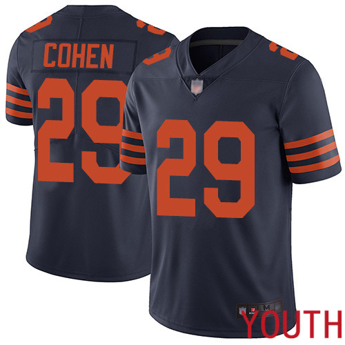 Chicago Bears Limited Navy Blue Youth Tarik Cohen Jersey NFL Football 29 Rush Vapor Untouchable